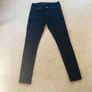 Dark Blue Nudie Jeans Thin Fin Skinny Fit Jeans